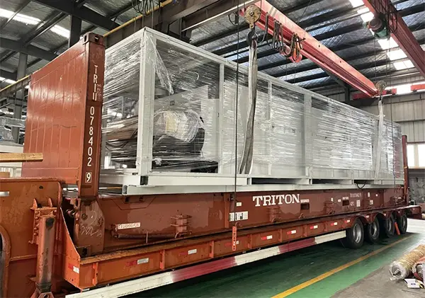 Kuntai fiberboard double-belt press was successfully sent to Austria